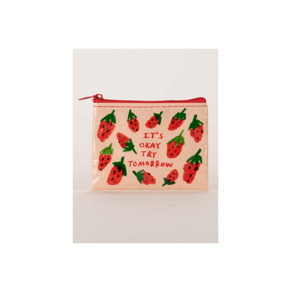BlueQ, Coin Purses, Art & School, Unisex, 3"x4", It's OK Try Tomorrow, 676199